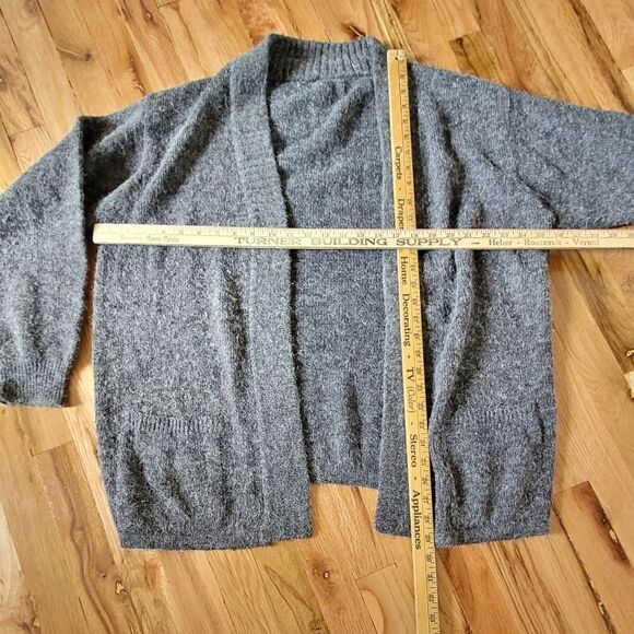 Fuzzy Patch Pocket Oversized Cardigan - Picture 2 of 5